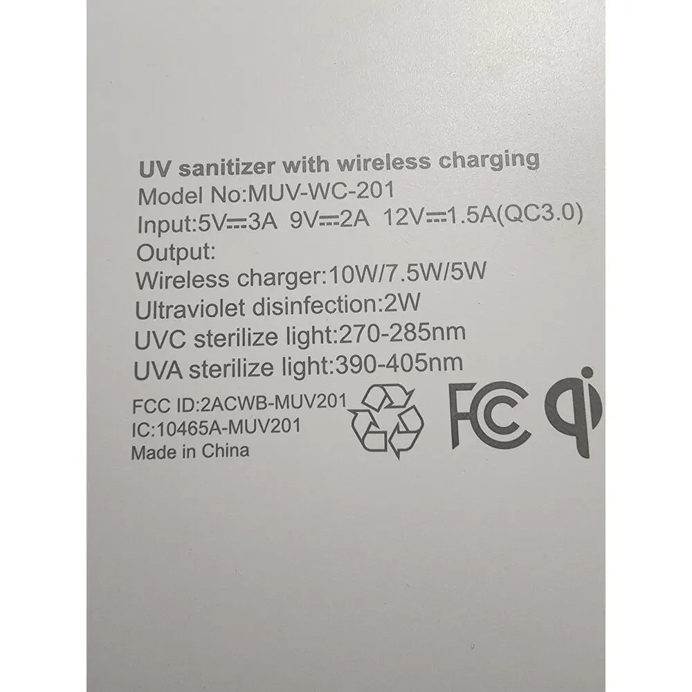 Mophie UV Sterilizer with Wireless Charging